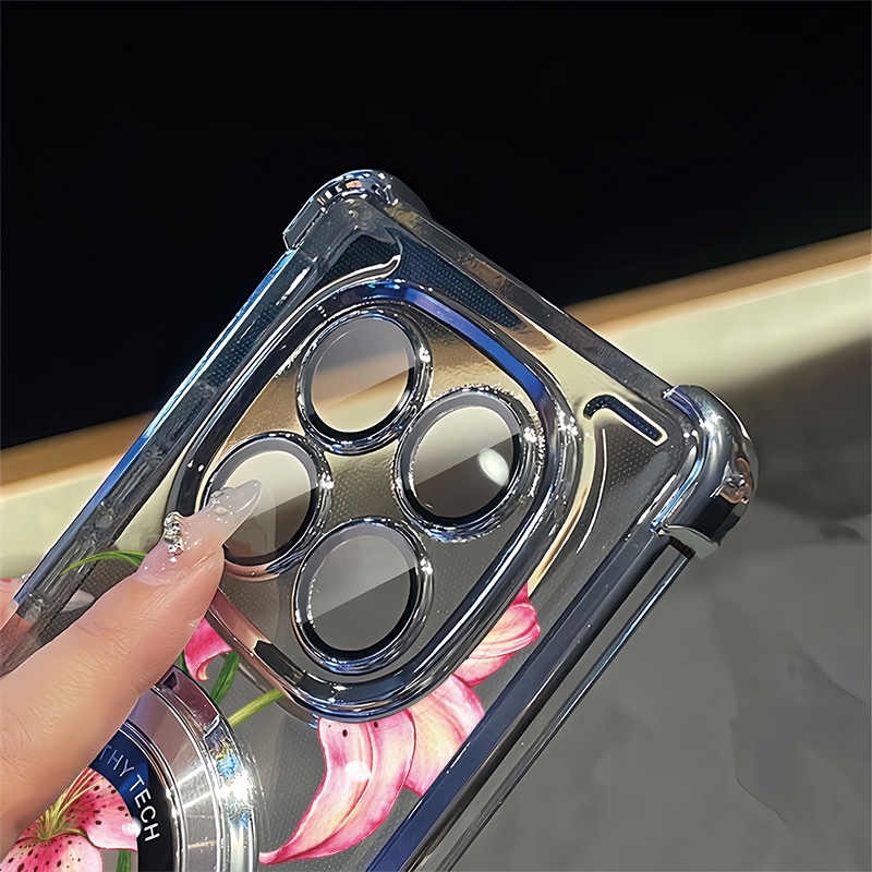 Two Pink Lilies Pattern Phone  - Vivo Y28 review and price