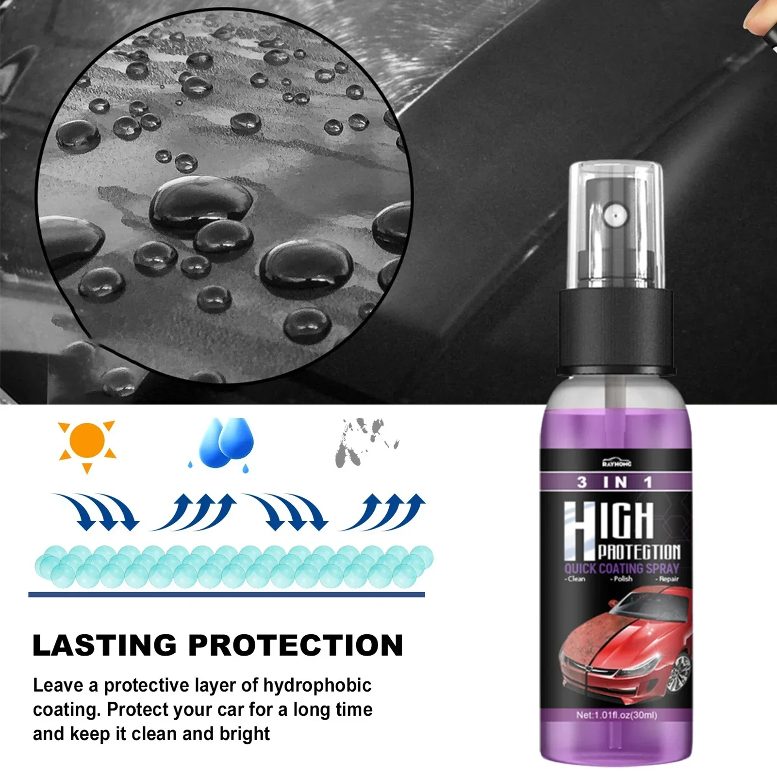 3 In 1 Car Ceramic Nano Coatin - Nano Liquid Coating review and price